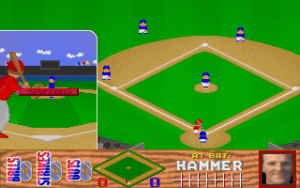 YAB! Baseball Gameplay (DOS)