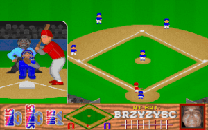 YAB! Baseball Gameplay (DOS)