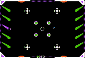 Zero Gravity Pinball Gameplay (Apple II)