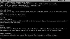 Zork: The Great Underground Empire Gameplay (DOS)